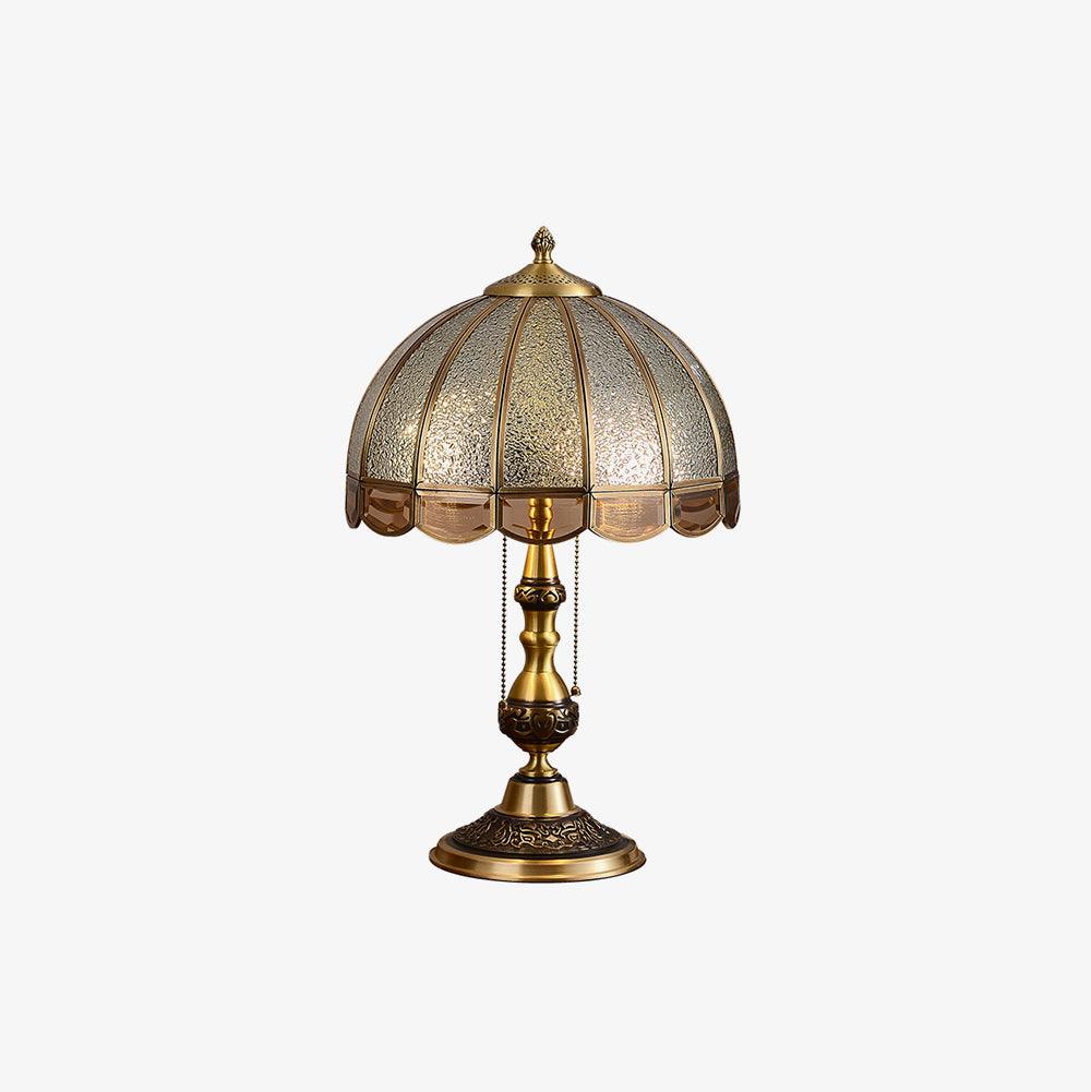 Brillix Brass & Glass Glam Table Lamp-Neutral Decor