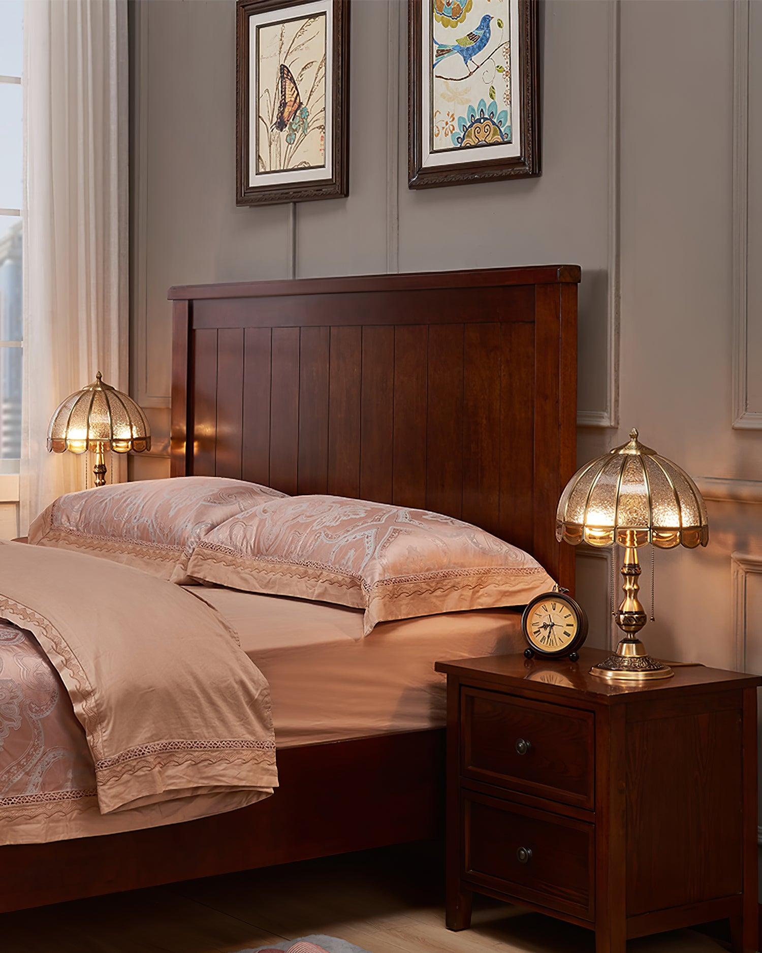 Brillix Brass & Glass Glam Table Lamp-Neutral Decor