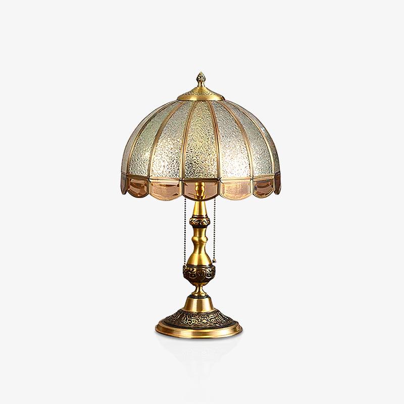Brillix Brass & Glass Glam Table Lamp-Neutral Decor