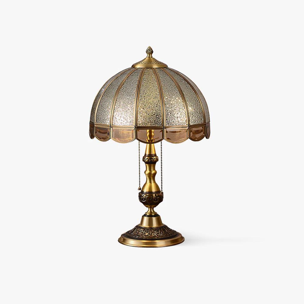 Brillix Brass & Glass Glam Table Lamp-Neutral Decor