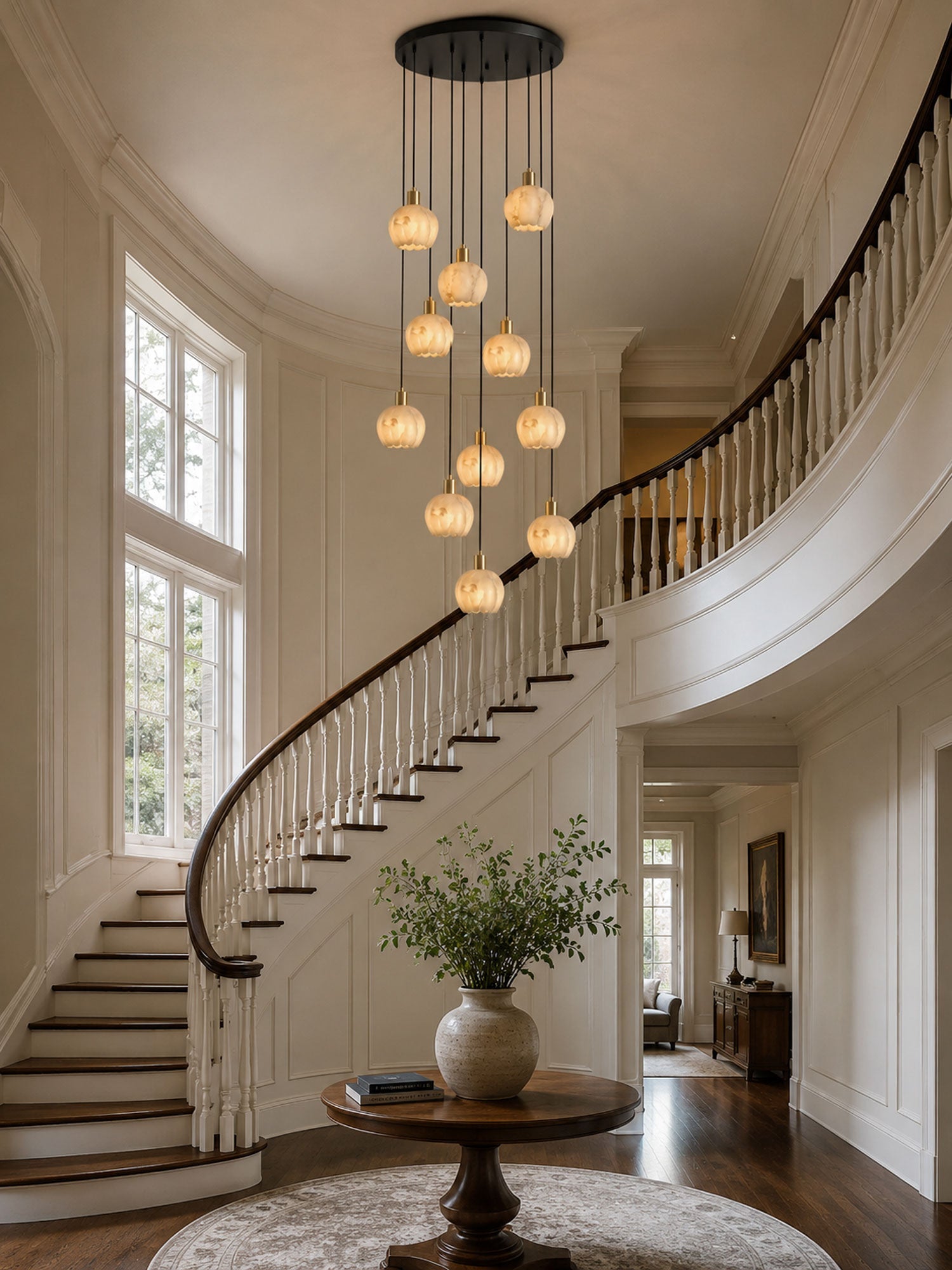 Mian Alabaster Pendant Lamp-Neutral Decor