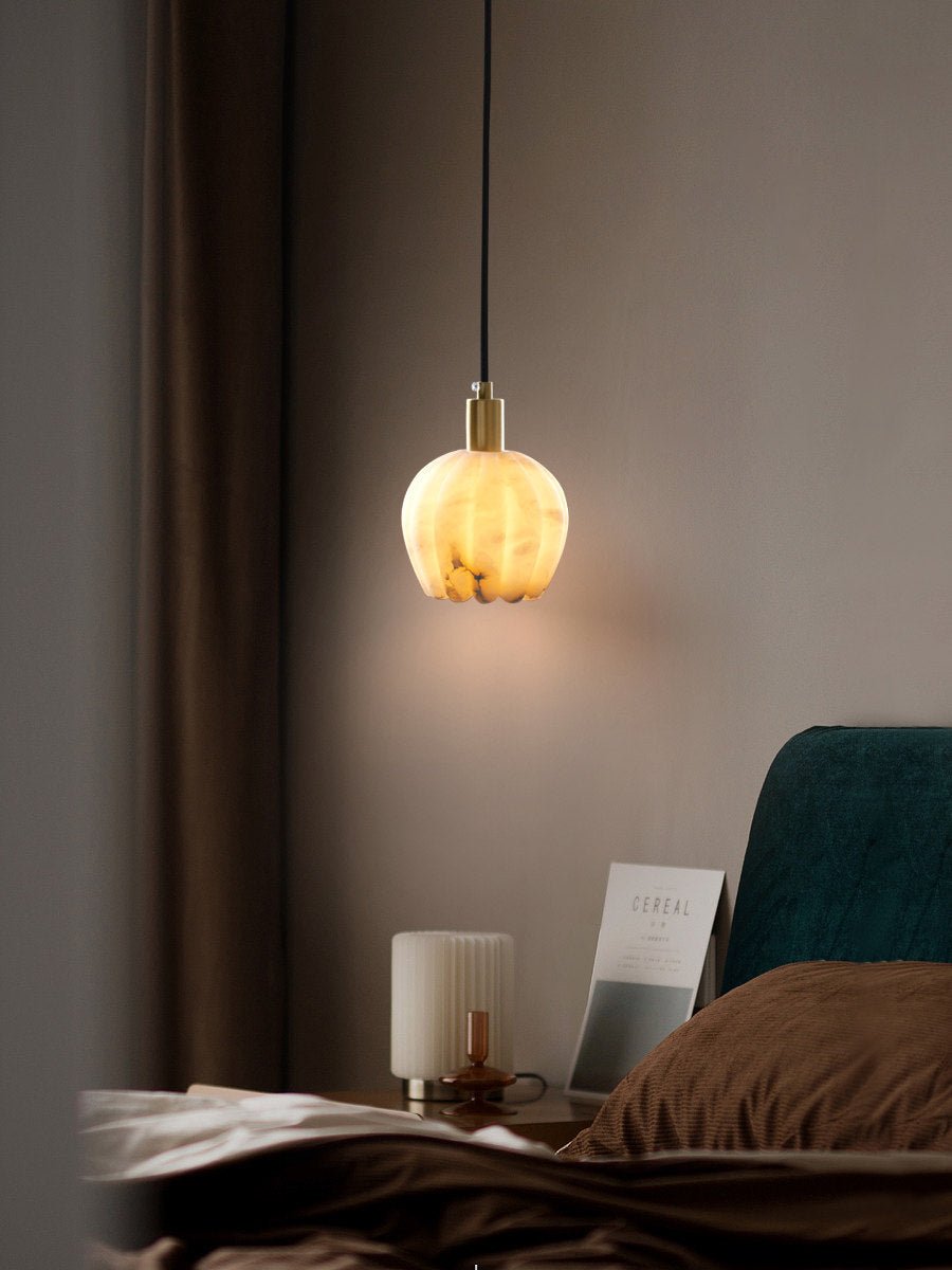 Mian Alabaster Pendant Lamp-Neutral Decor