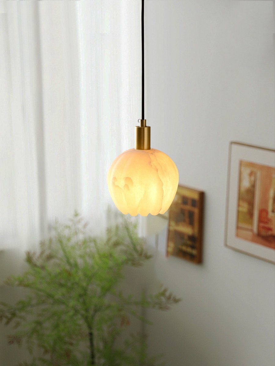 Mian Alabaster Pendant Lamp-Neutral Decor