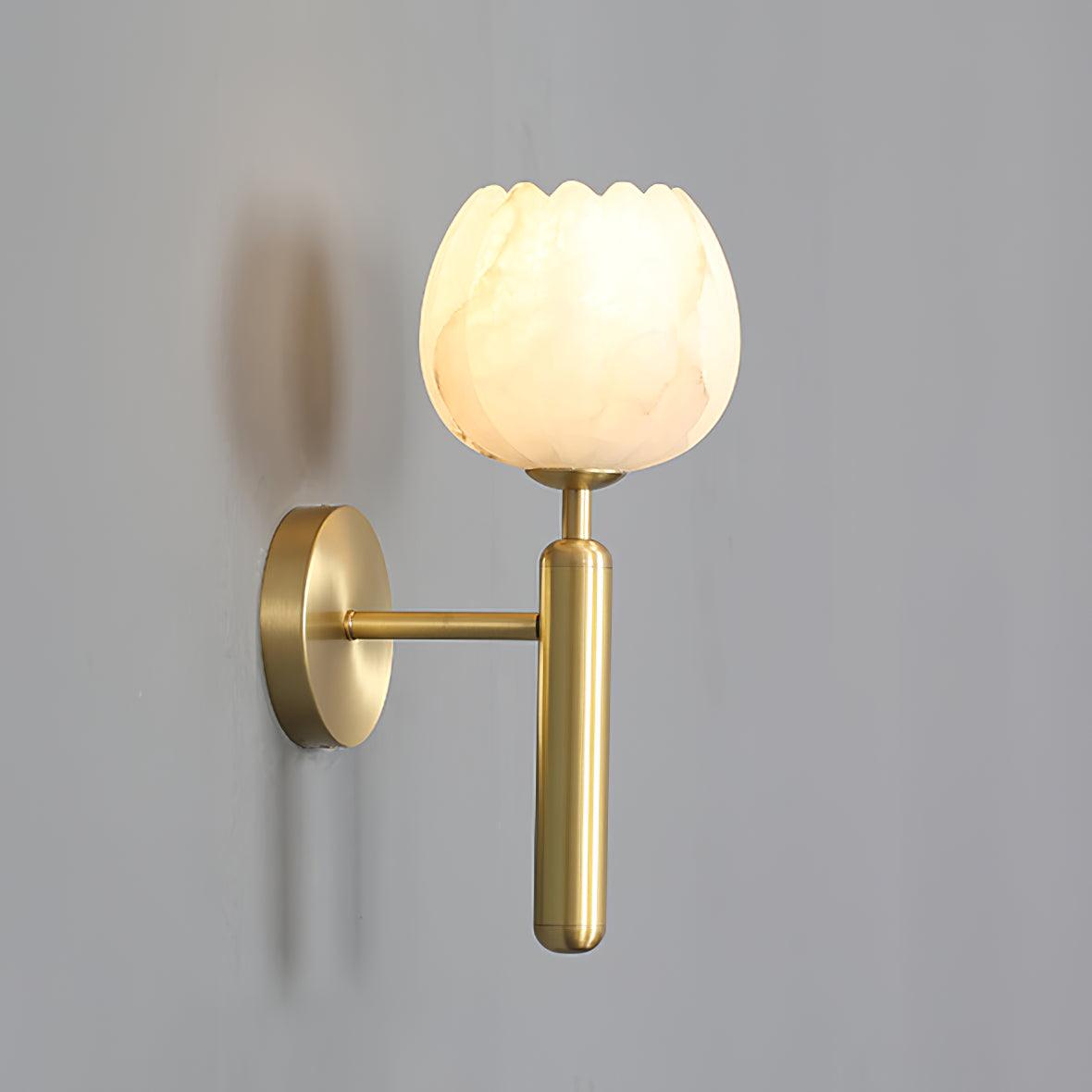 Ralin Alabaster Flowers Wall Lamp - Neutralighting