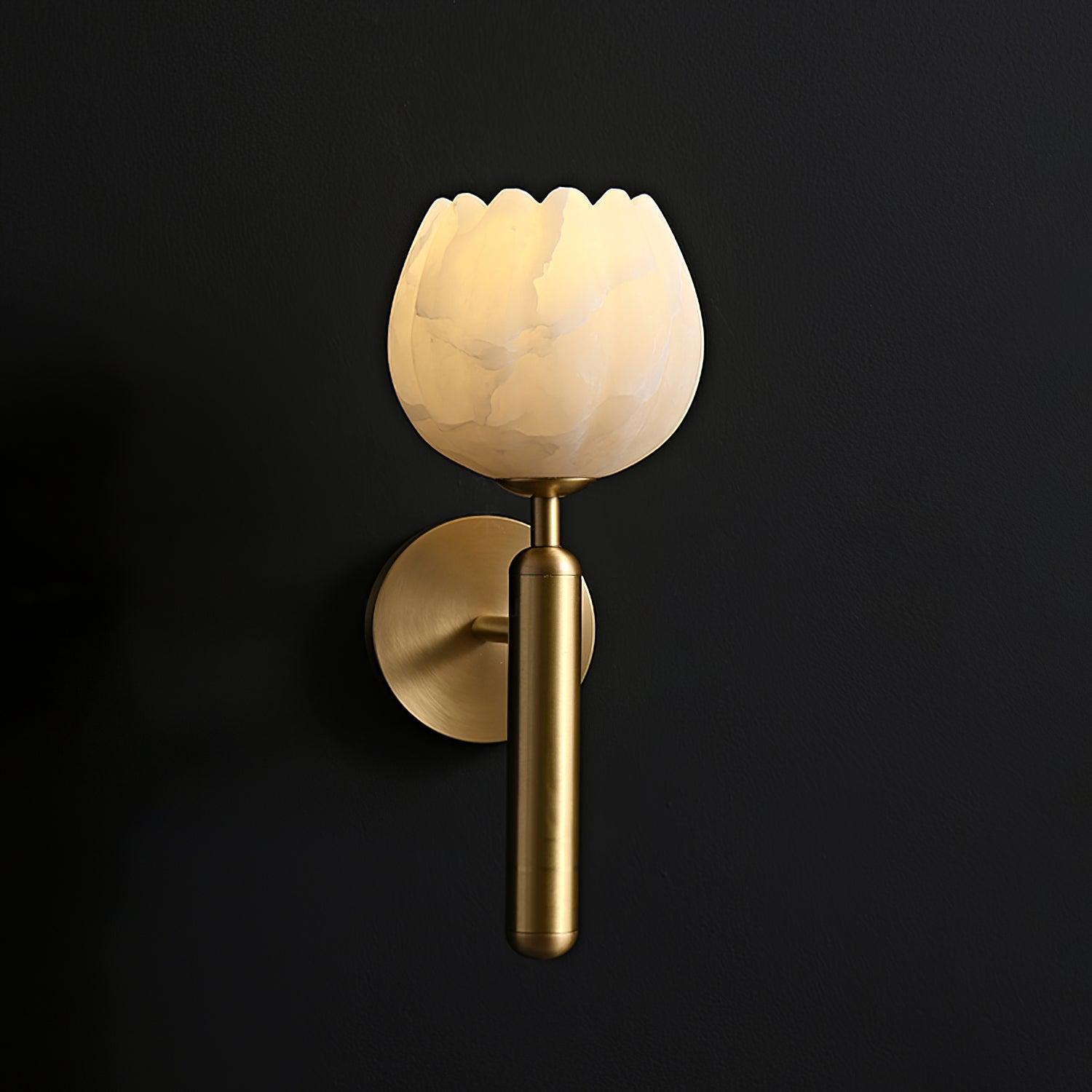 Ralin Alabaster Flowers Wall Lamp - Neutralighting