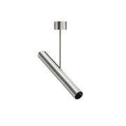 Mib Short Surface-Mounted Spotlight in nickel finish.