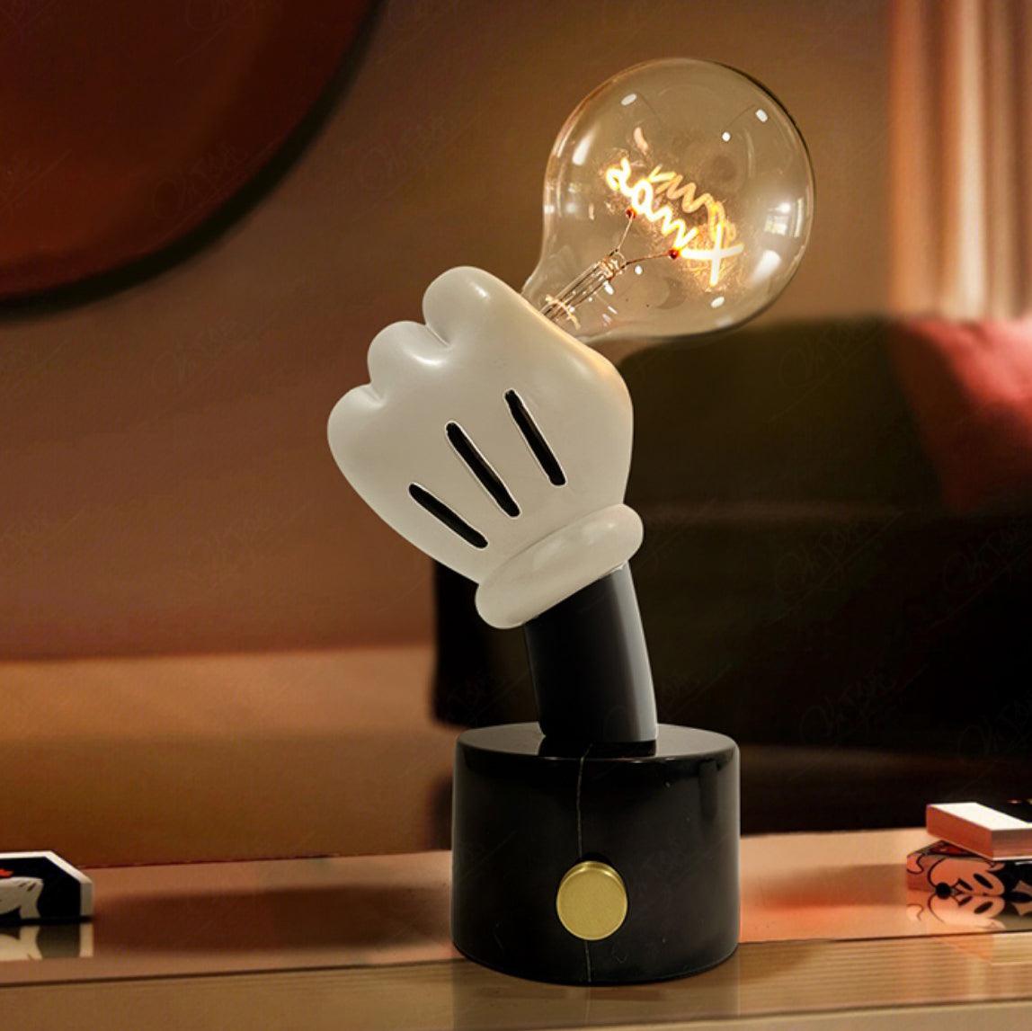 Cosoril Cartoon Gloved Table Lamp-Neutral Decor