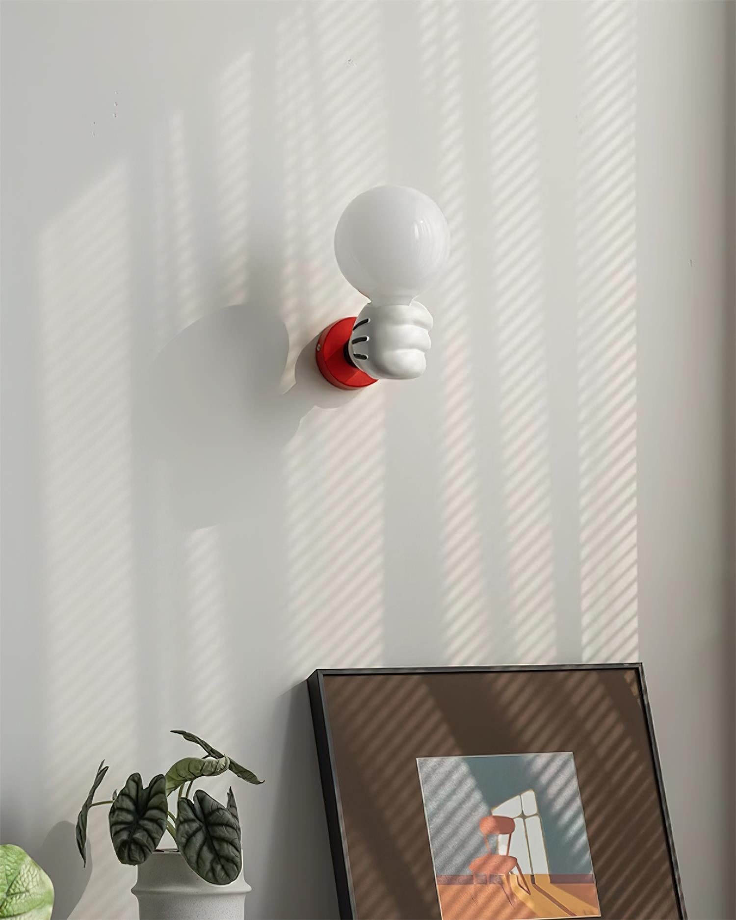 Wall Lamp Fabric Shade Modern Classic Gold Walnut Sconce Bedroom