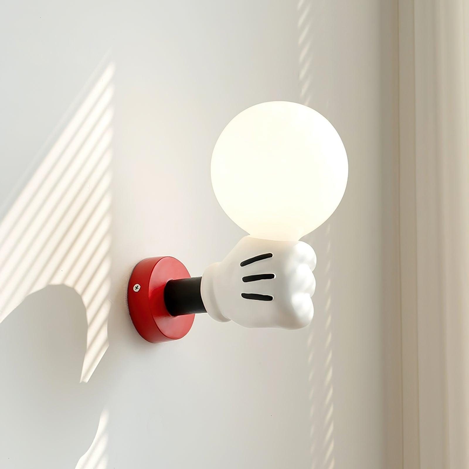 Wall Lamp Fabric Shade Modern Classic Gold Walnut Sconce Bedroom