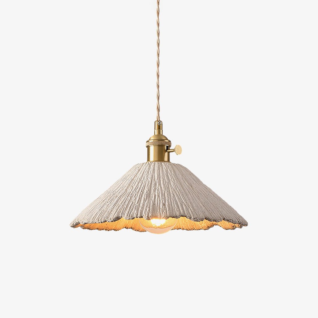 Nirove Pendant Lamp Adjustable Fabric Shade-Neutral Decor