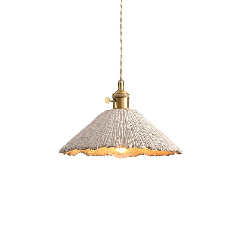 Nirove Pendant Lamp Adjustable Fabric Shade-Neutral Decor
