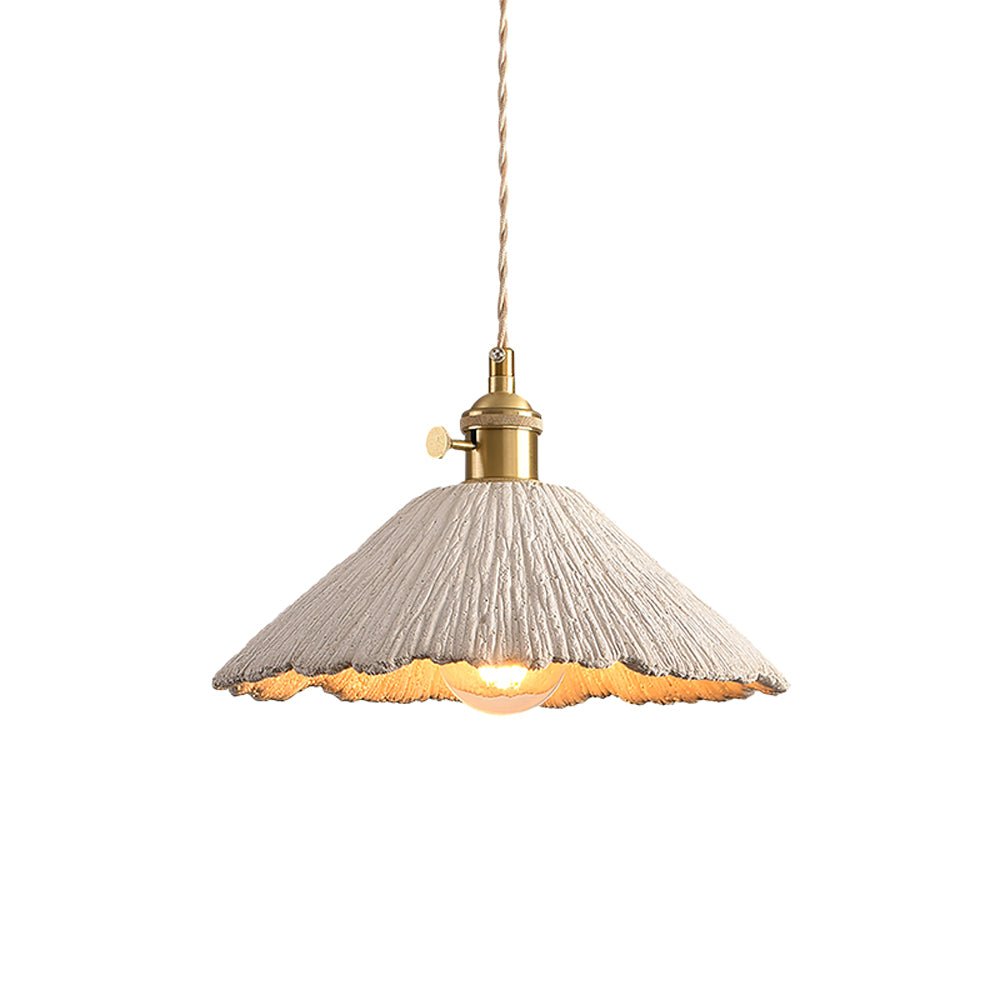 Nirove Pendant Lamp Adjustable Fabric Shade-Neutral Decor
