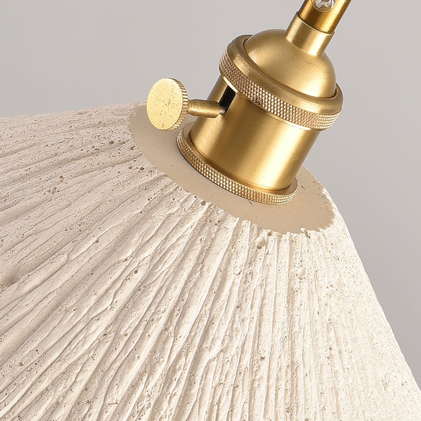 Nirove Pendant Lamp Adjustable Fabric Shade-Neutral Decor