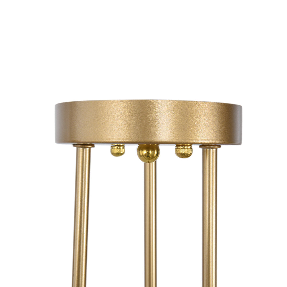 Vallin Modern Brass Semi Flush Mount Chandelier-Neutral Decor
