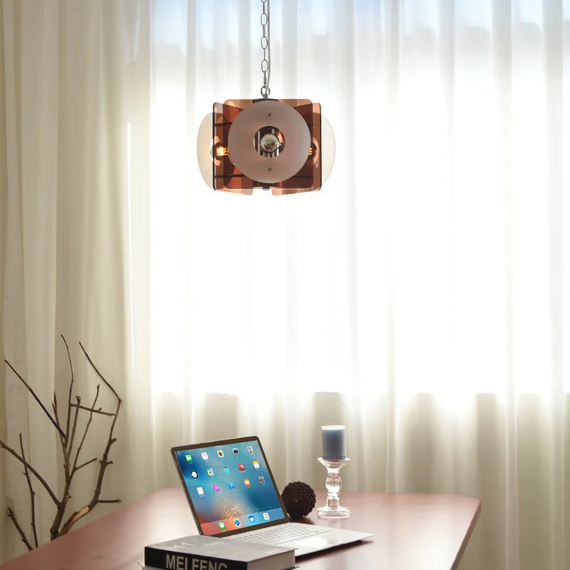 Valentina Design Pendant Light Brown Glass Dining Room/Living Room - Neutral Decor