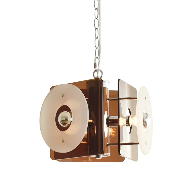 Valentina Design Pendant Light Brown Glass Dining Room/Living Room - Neutral Decor