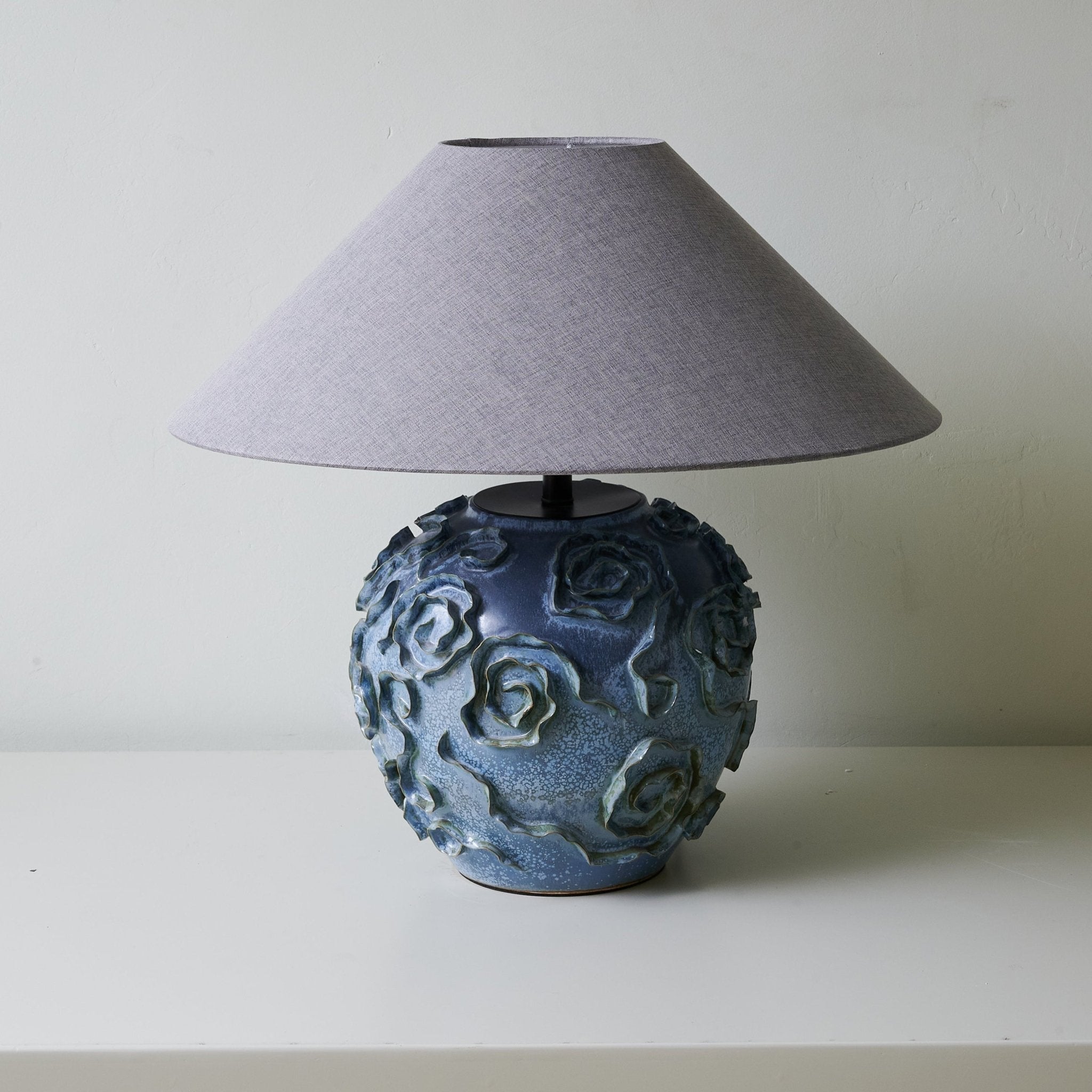 Brian Vintage Ceramics Table Lamp-Neutral Decor