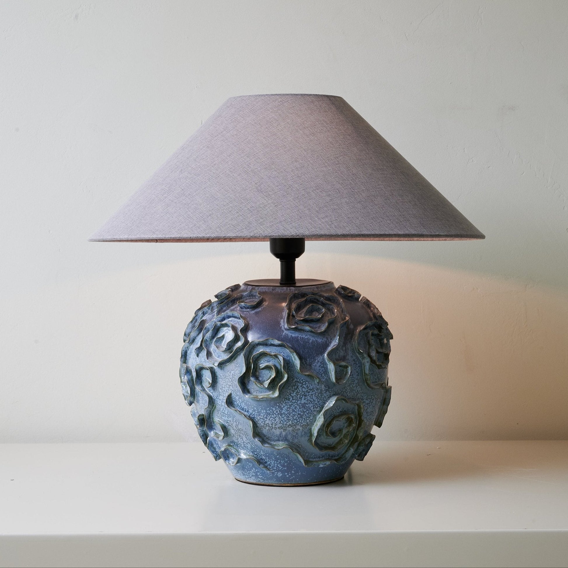 Brian Vintage Ceramics Table Lamp-Neutral Decor