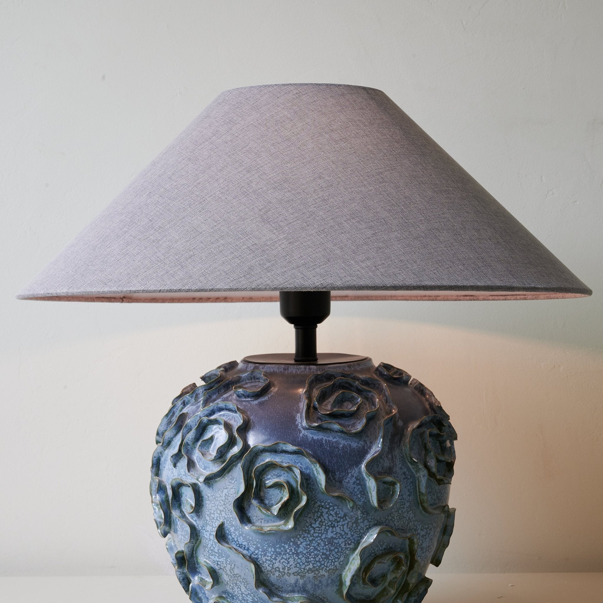 Brian Vintage Ceramics Table Lamp-Neutral Decor