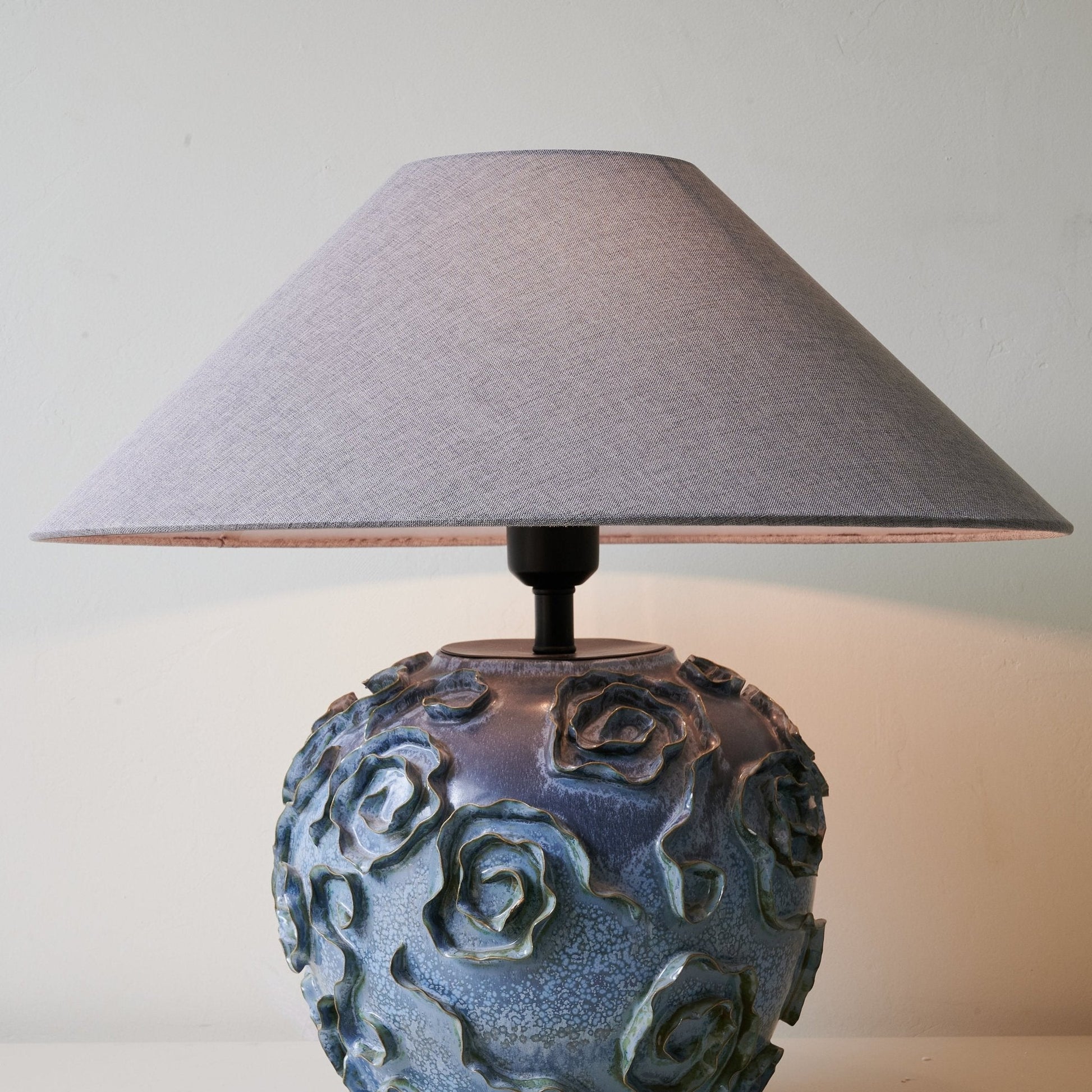 Brian Vintage Ceramics Table Lamp-Neutral Decor