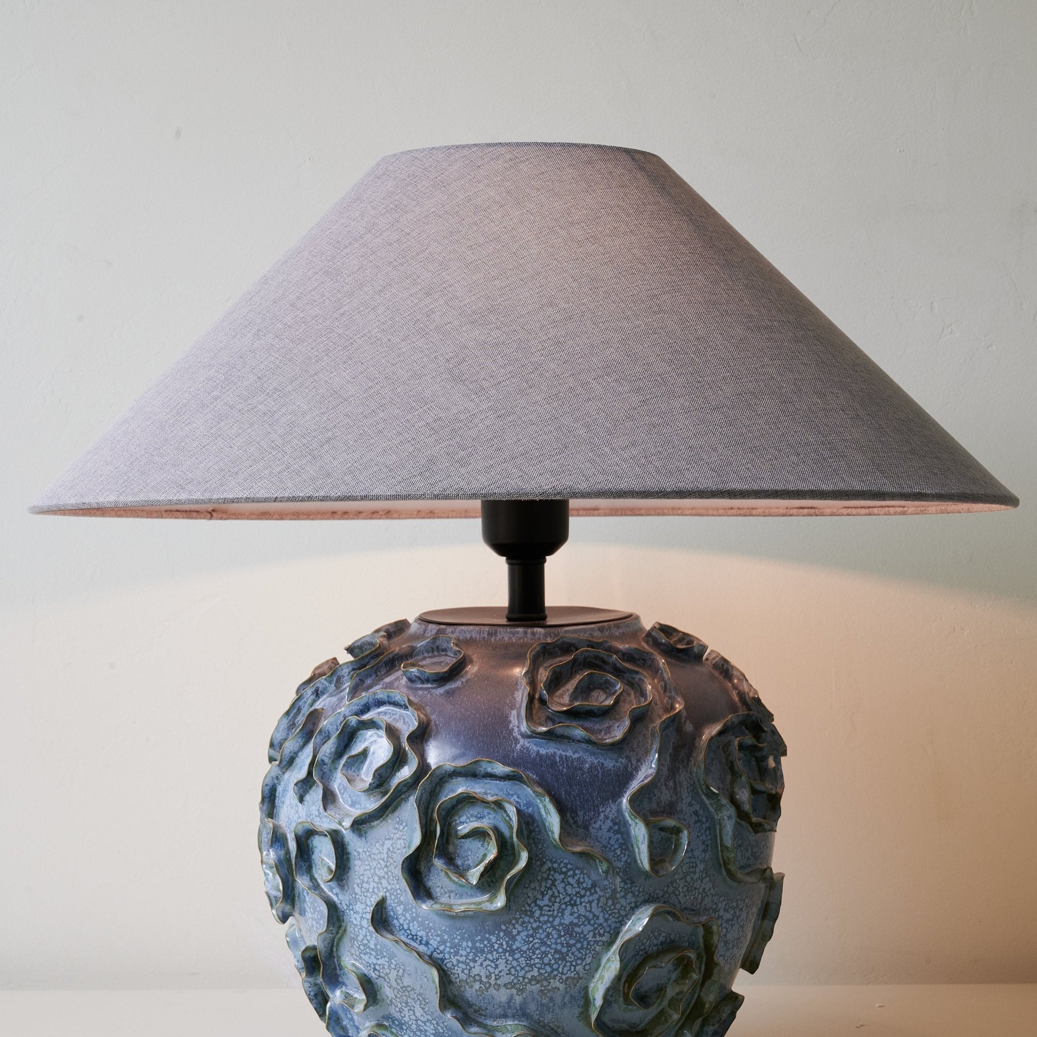 Brian Vintage Ceramics Table Lamp-Neutral Decor