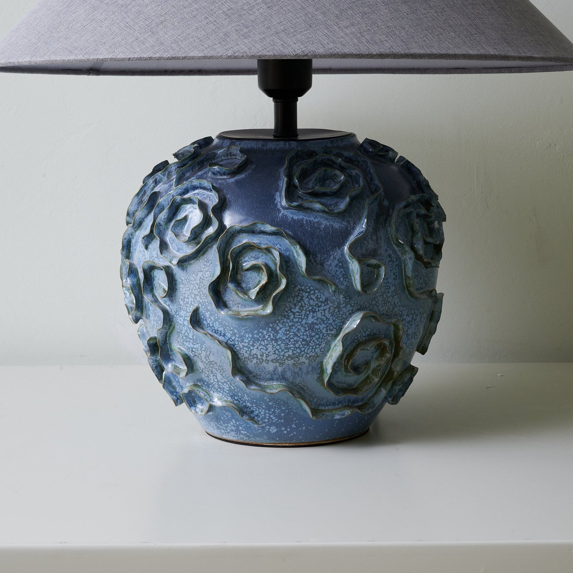 Brian Vintage Ceramics Table Lamp-Neutral Decor