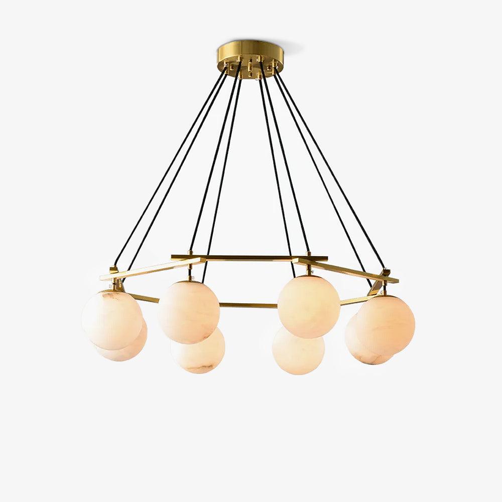 Lunara Alabaster Chandelier Light-Neutral Decor