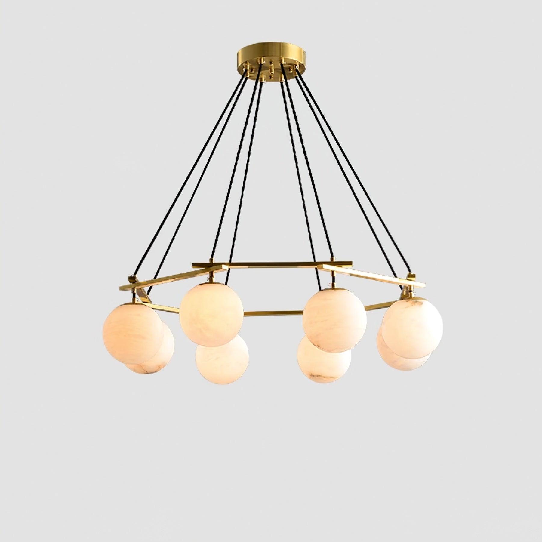 Lunara Alabaster Chandelier Light-Neutral Decor