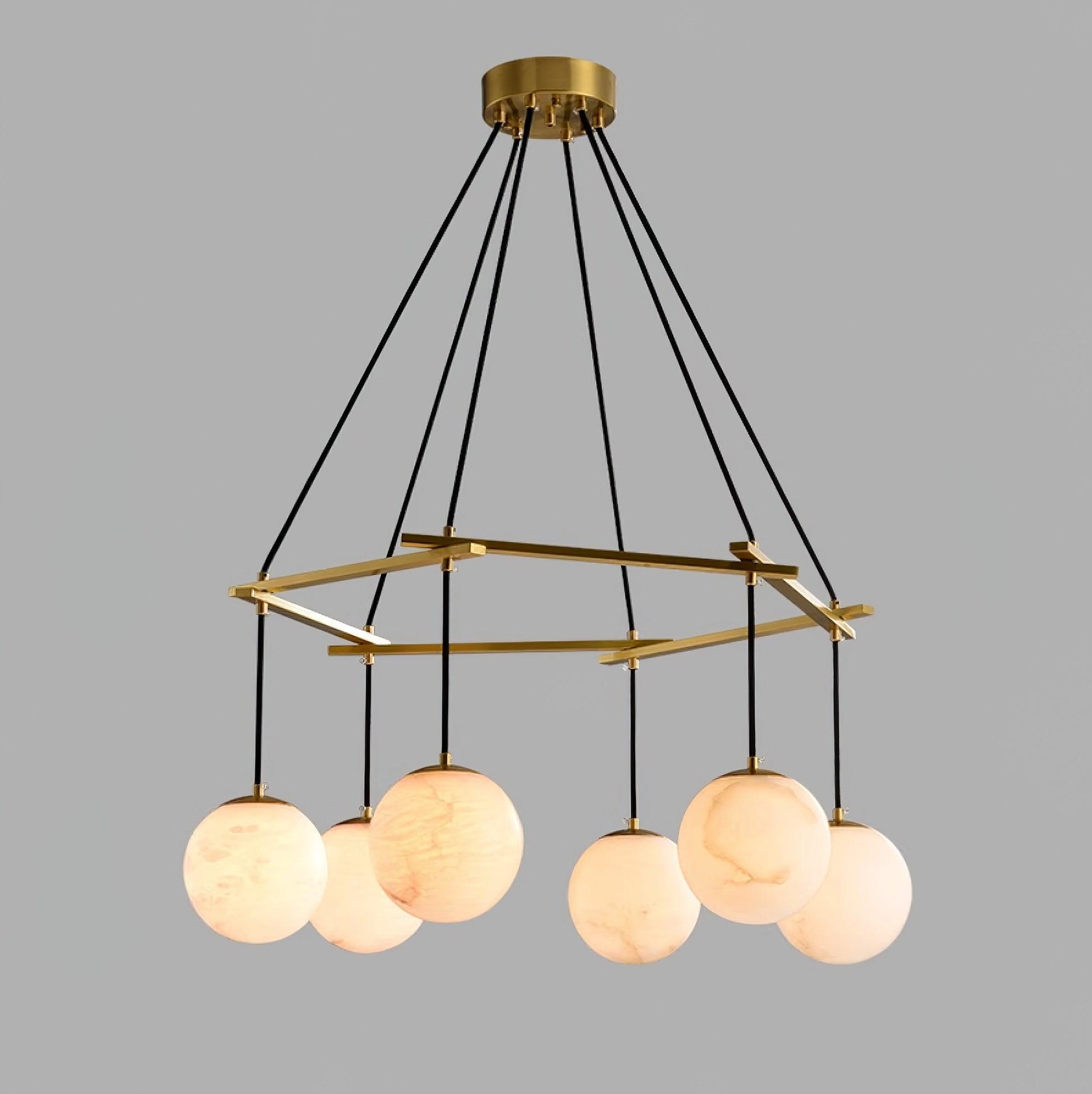 Lunara Alabaster Chandelier Light-Neutral Decor