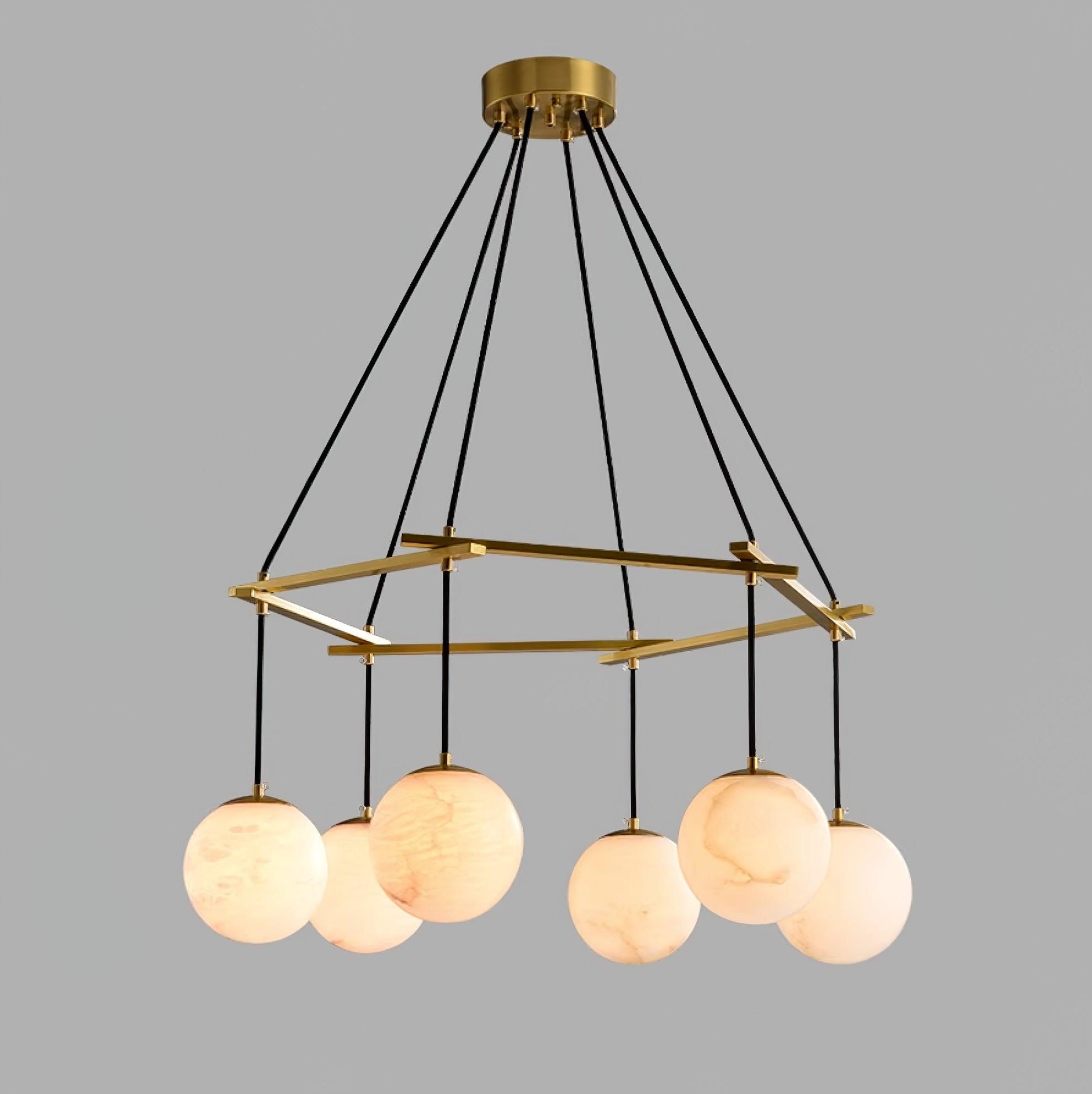 Lunara Alabaster Chandelier Light-Neutral Decor