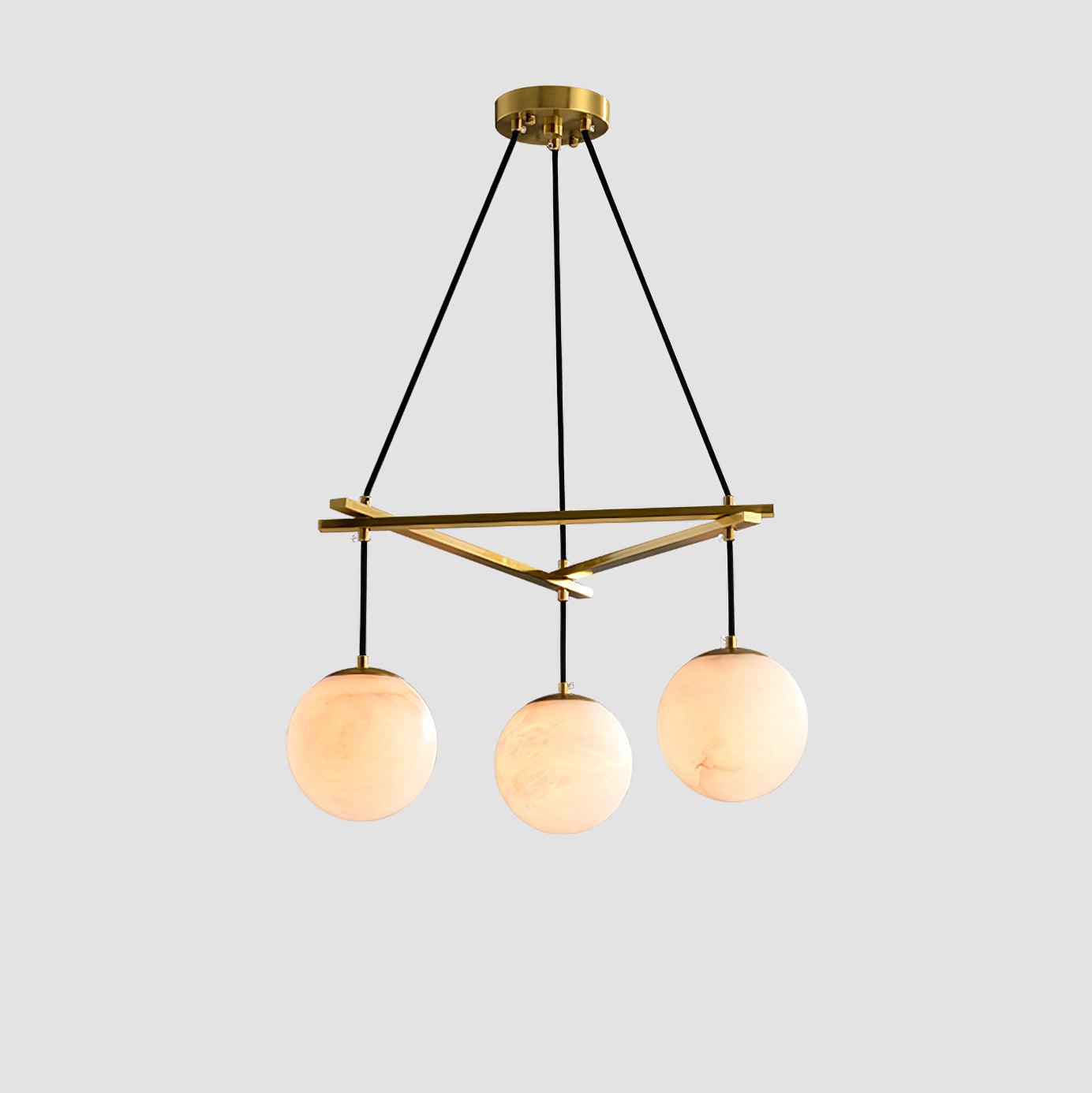 Lunara Alabaster Chandelier Light-Neutral Decor