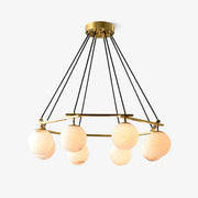 Lunara Alabaster Chandelier Light-Neutral Decor