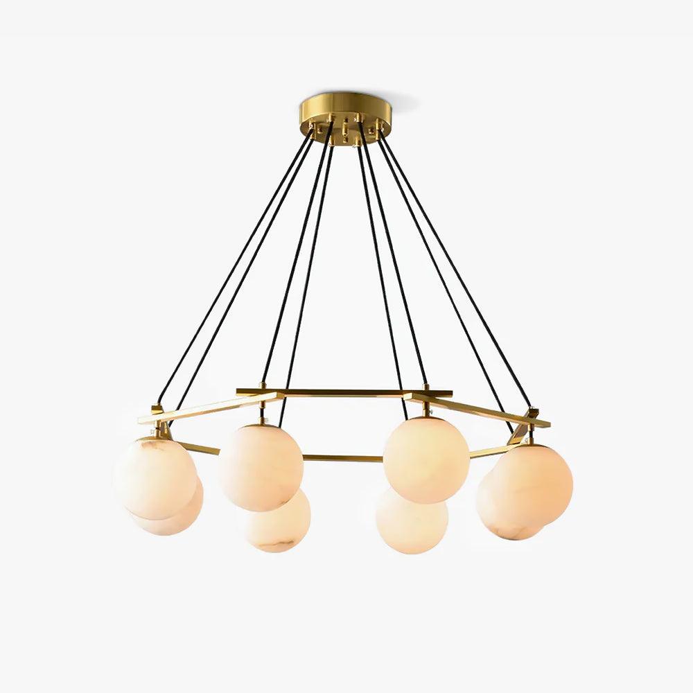 Lunara Alabaster Chandelier Light-Neutral Decor