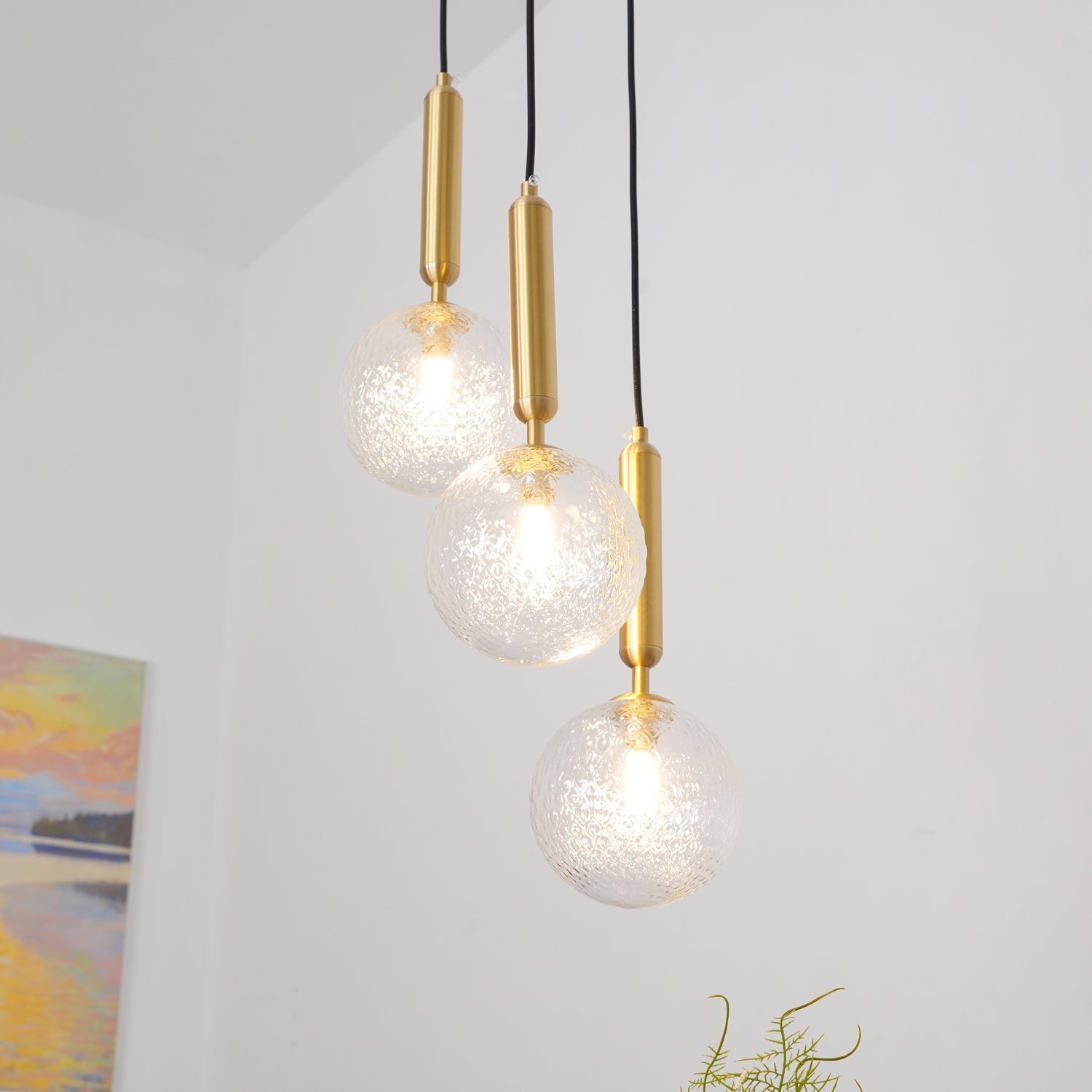 Aurelion Brass Industrial Pendant Light-Neutral Decor