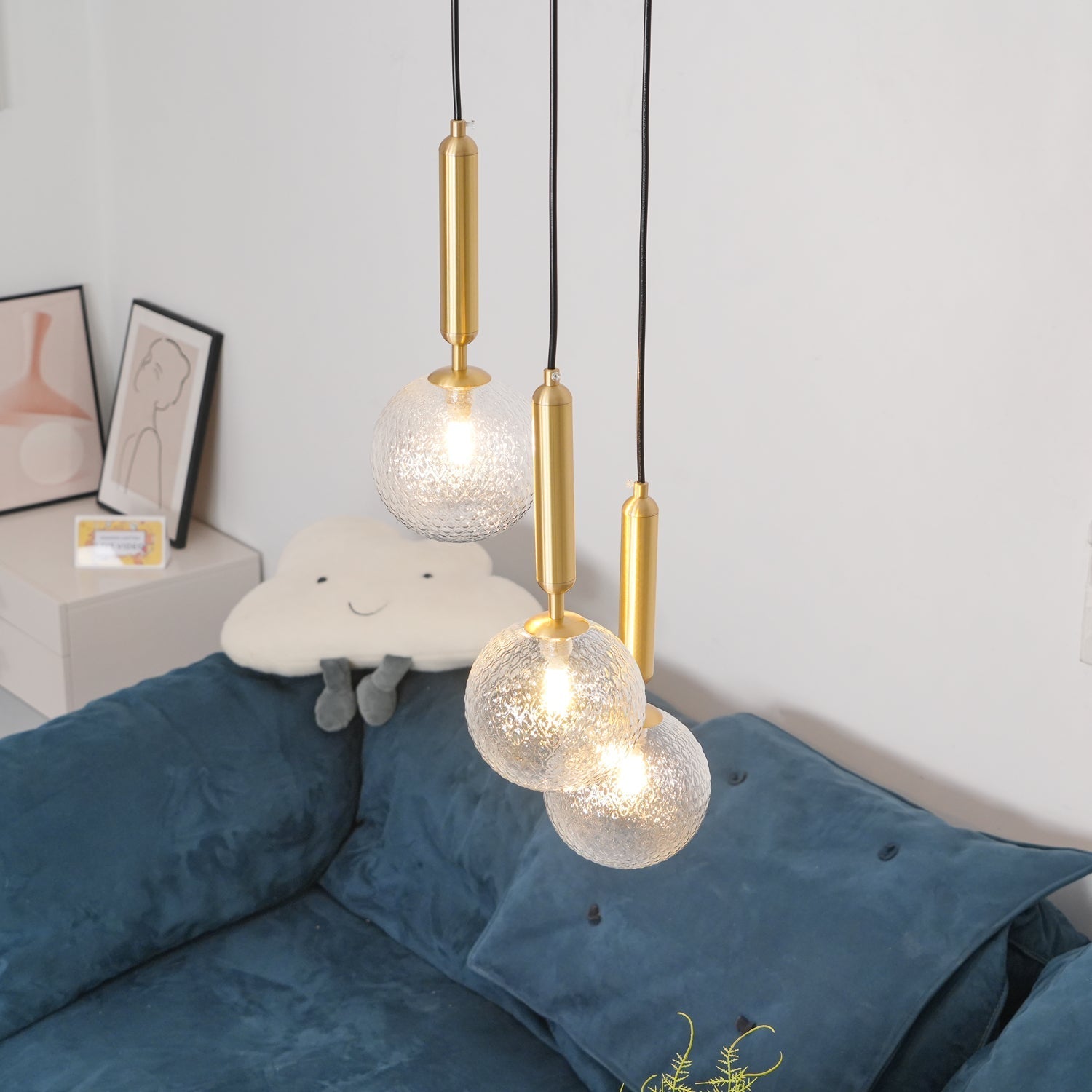 Aurelion Brass Industrial Pendant Light-Neutral Decor