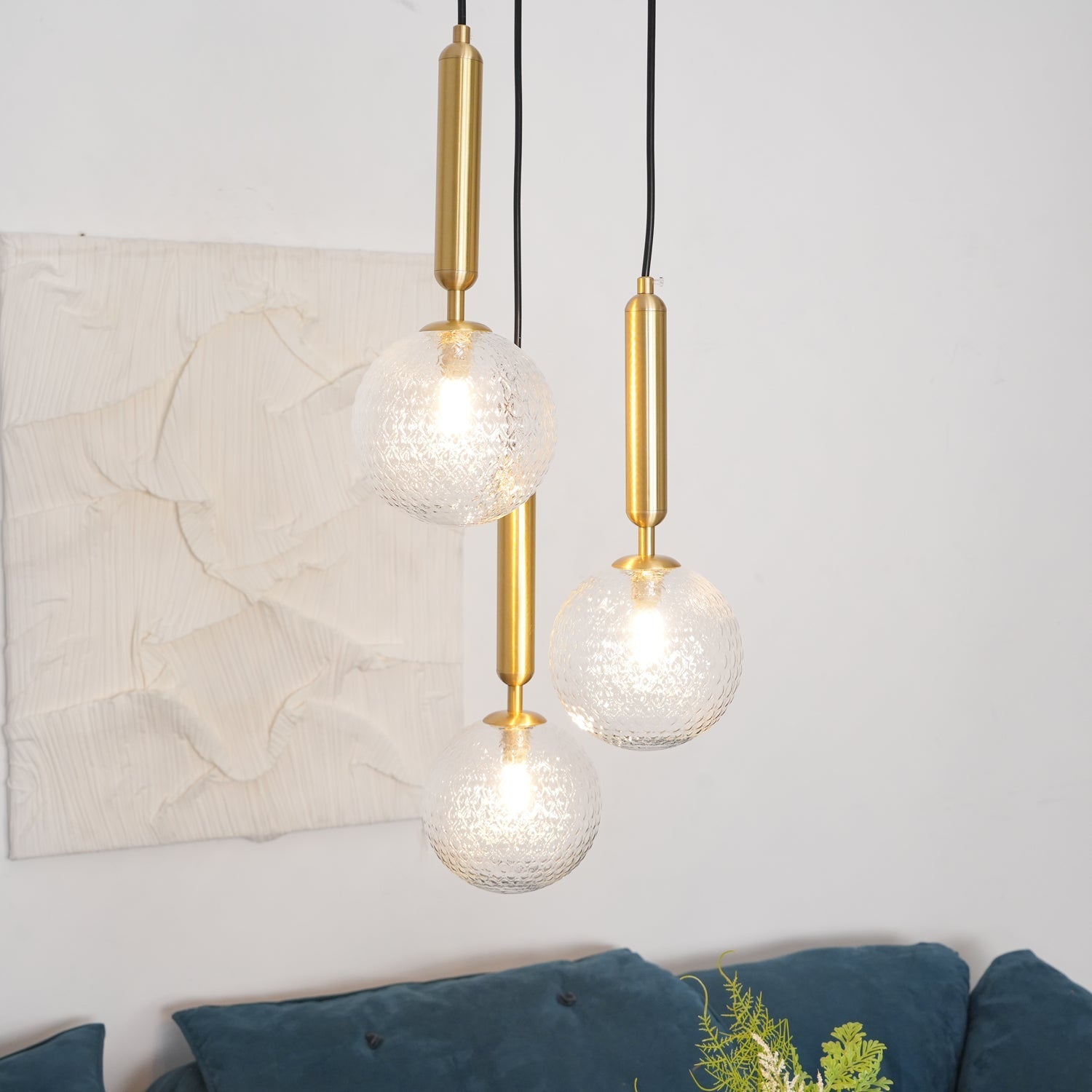 Aurelion Brass Industrial Pendant Light-Neutral Decor