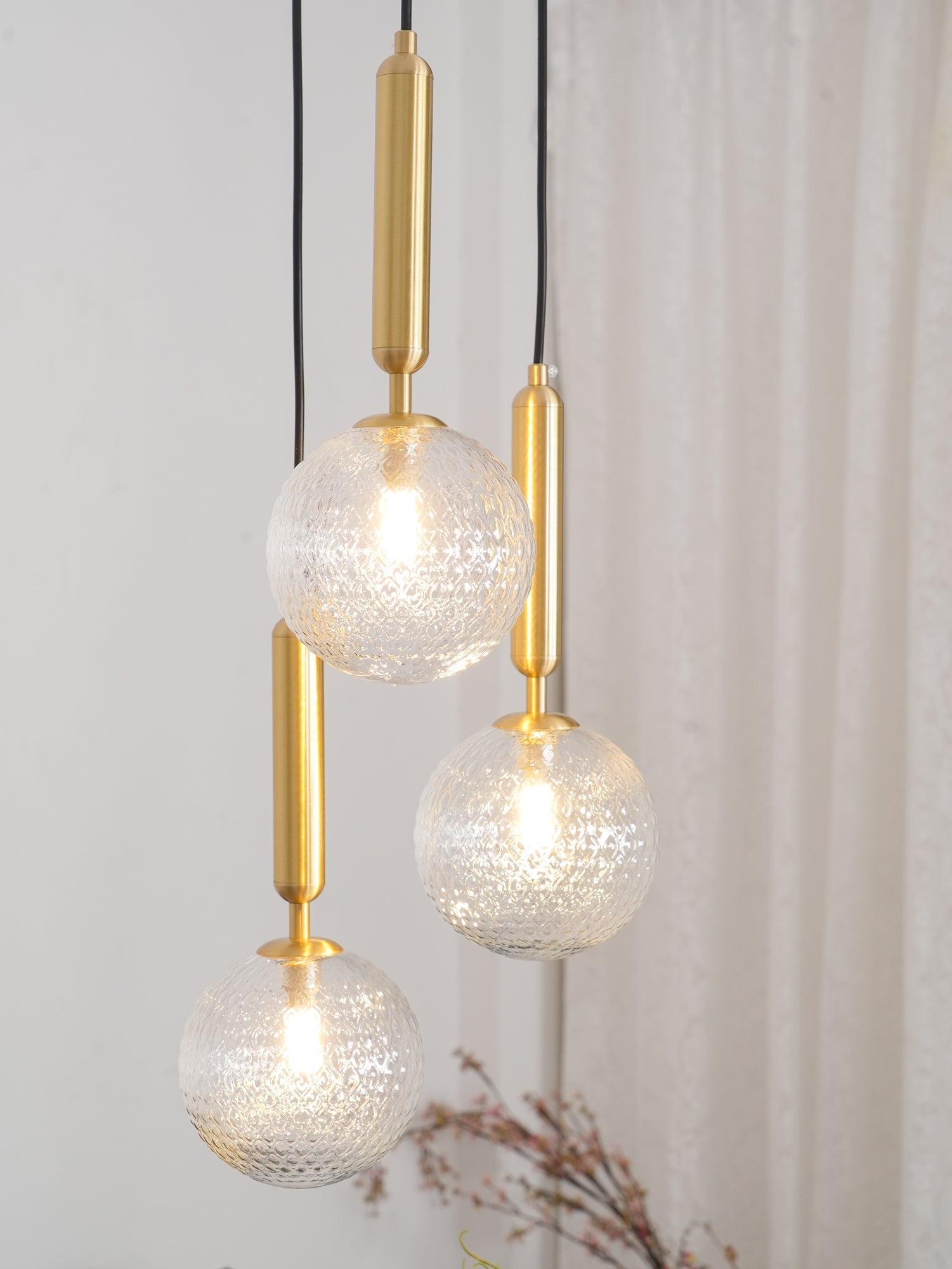 Aurelion Brass Industrial Pendant Light-Neutral Decor