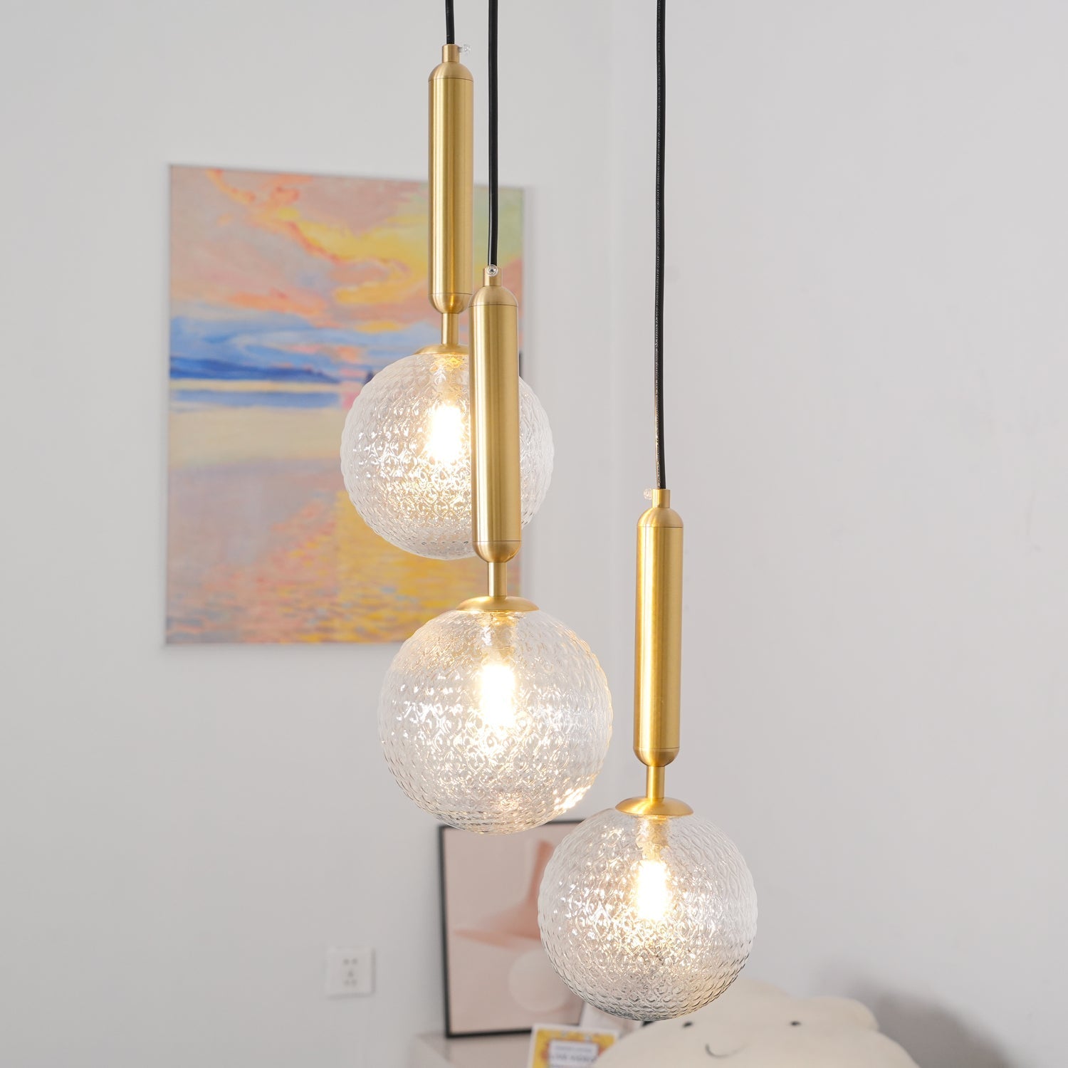 Aurelion Brass Industrial Pendant Light-Neutral Decor