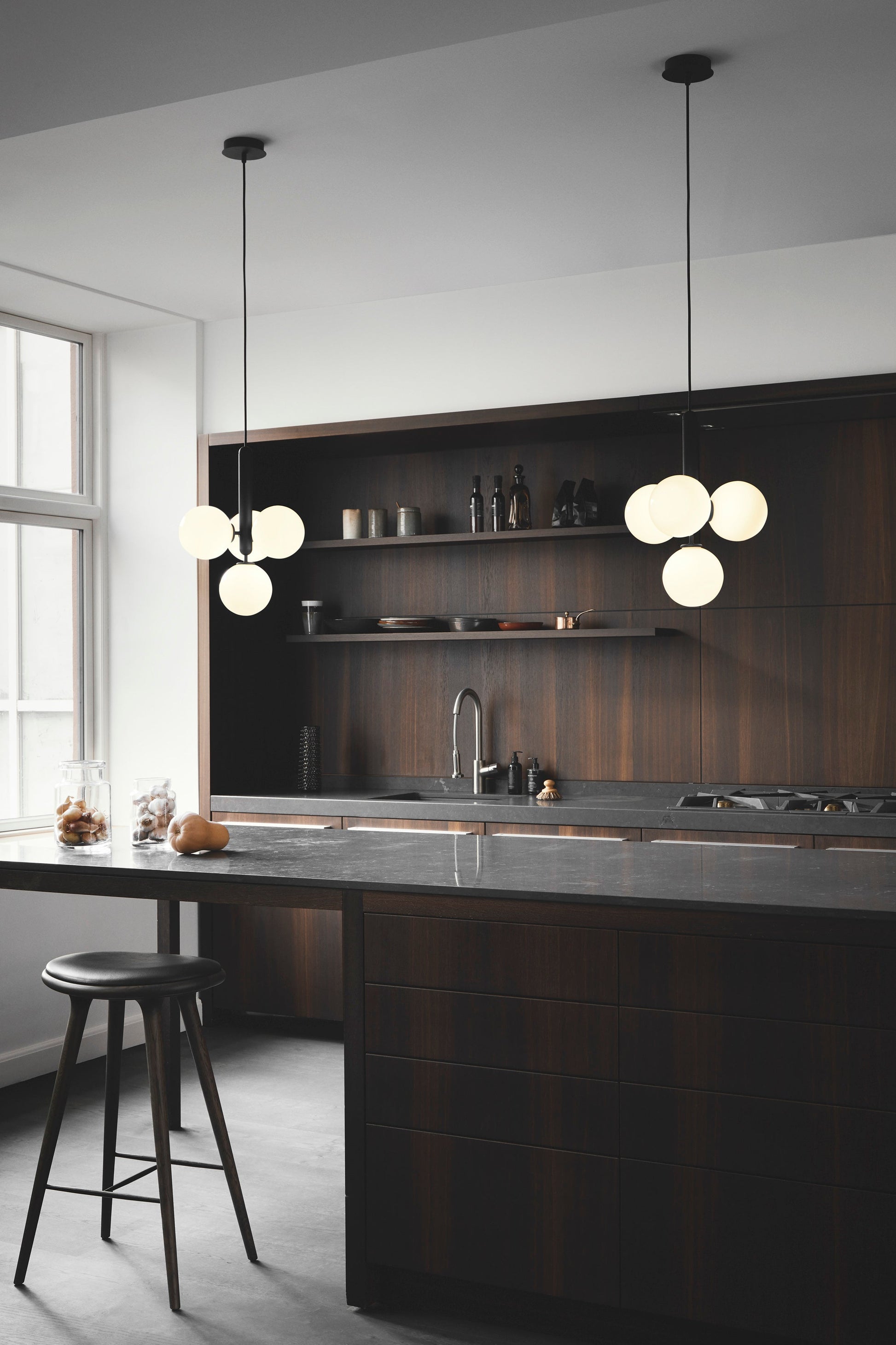Aurelion Brass Industrial Pendant Light-Neutral Decor