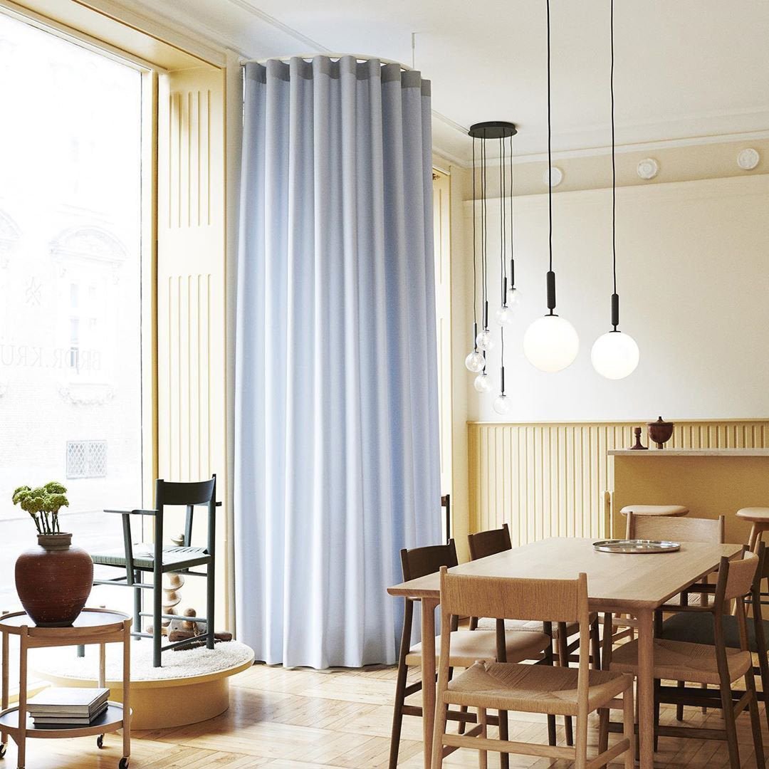 Azorila Modern Minimalist Swag Brass Glass Pendant Light-Neutral Decor