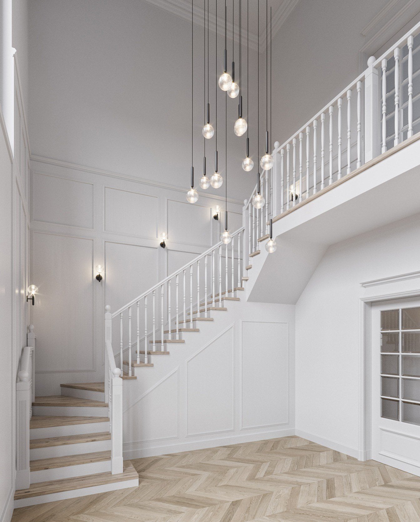 Larenol Glass Classic Industrial Pendant Light-Neutral Decor