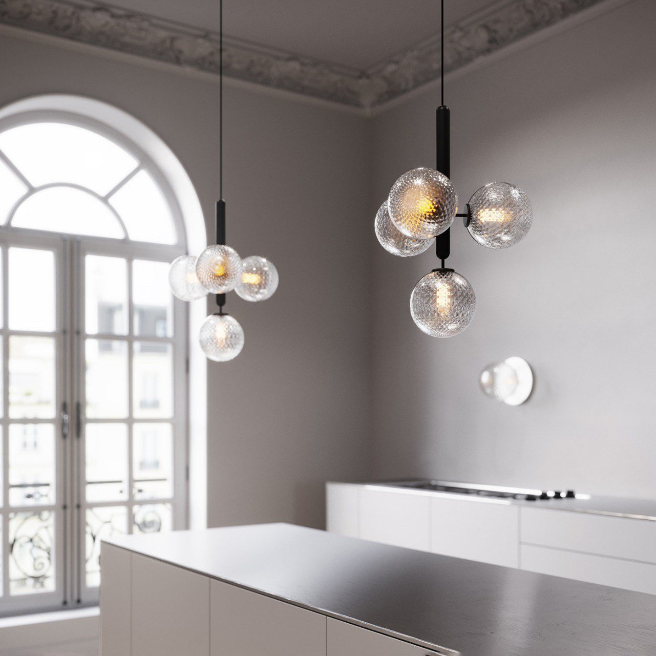 Aurelion Brass Industrial Pendant Light-Neutral Decor