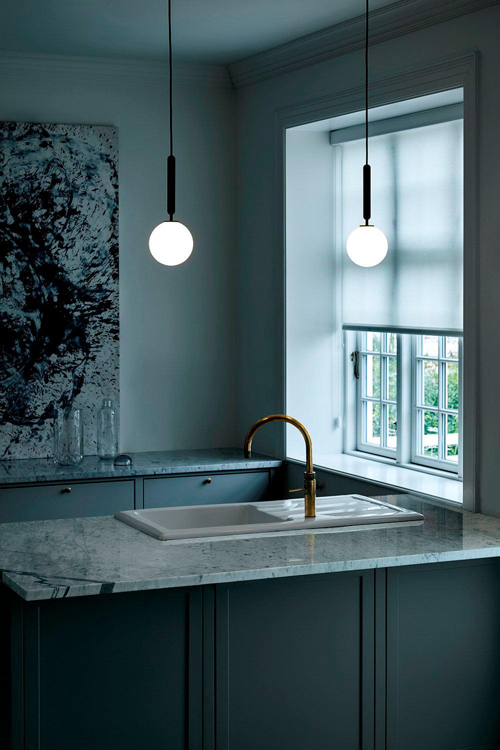 Larenol Glass Classic Industrial Pendant Light-Neutral Decor