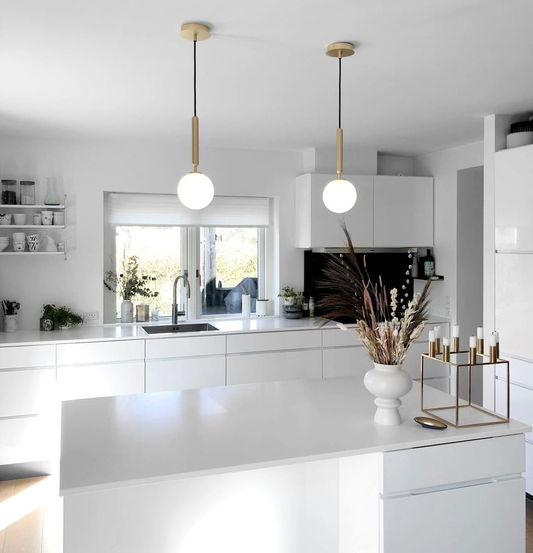 Aurelion Brass Industrial Pendant Light-Neutral Decor