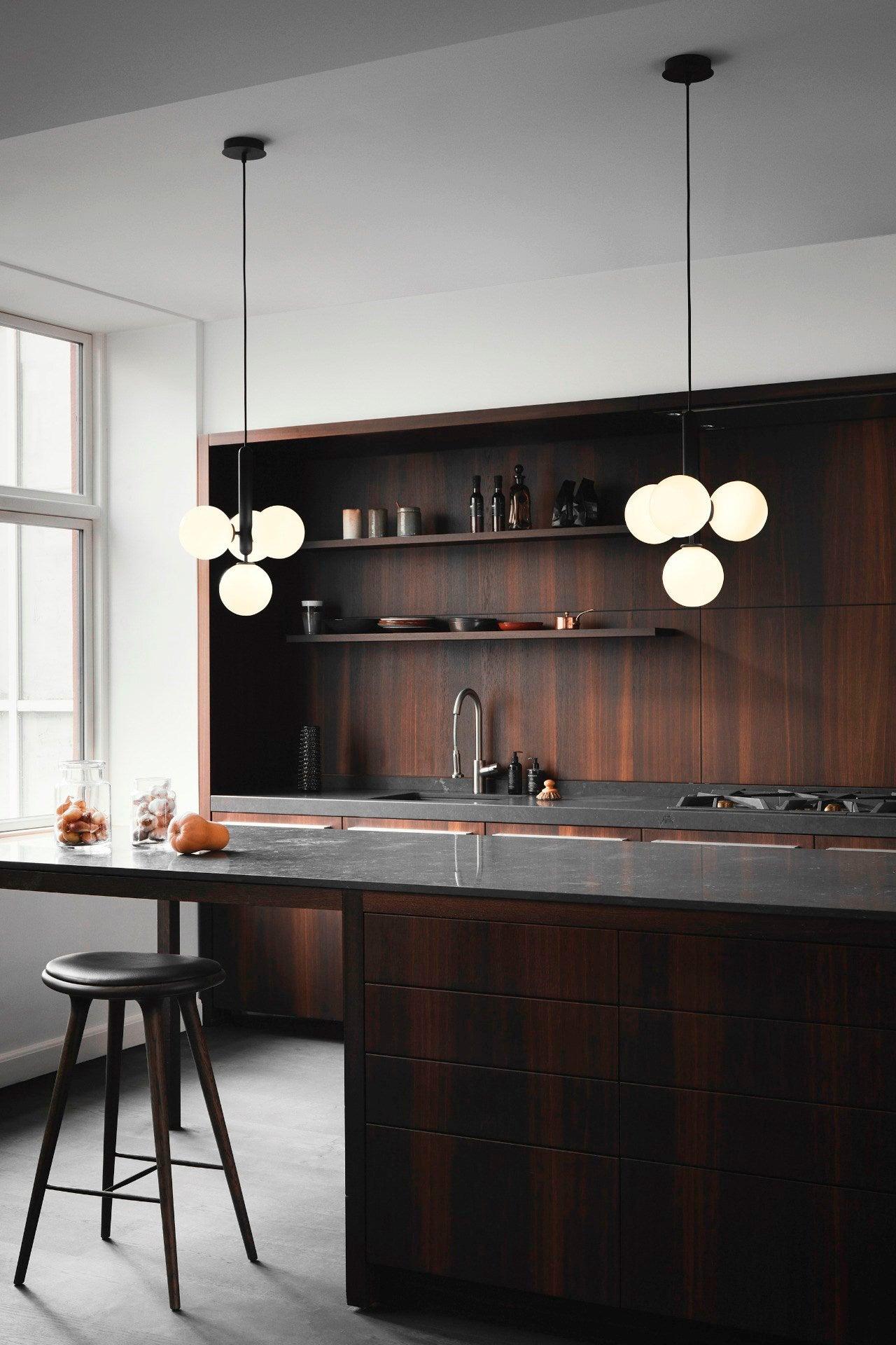 Larenol Glass Classic Industrial Pendant Light-Neutral Decor