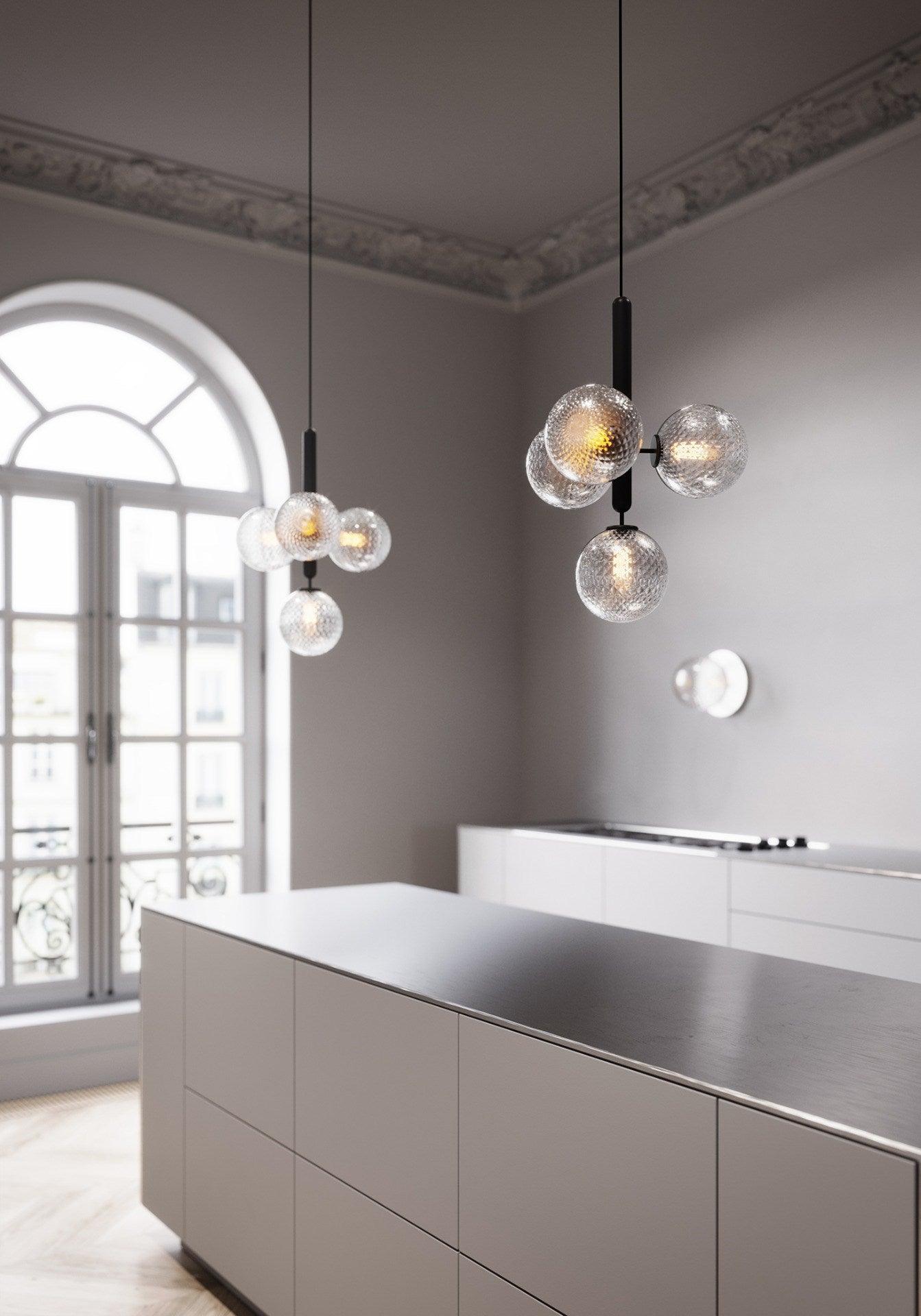Larenol Glass Classic Industrial Pendant Light-Neutral Decor