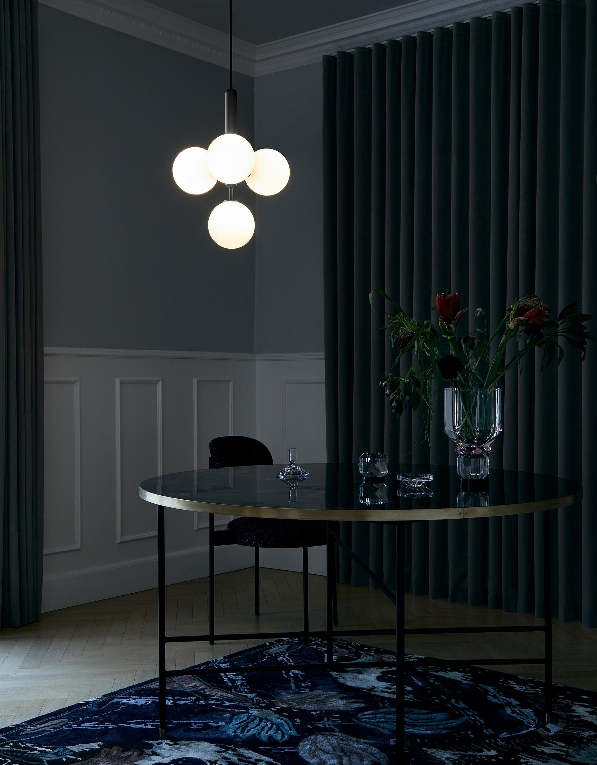 Larenol Glass Classic Industrial Pendant Light-Neutral Decor