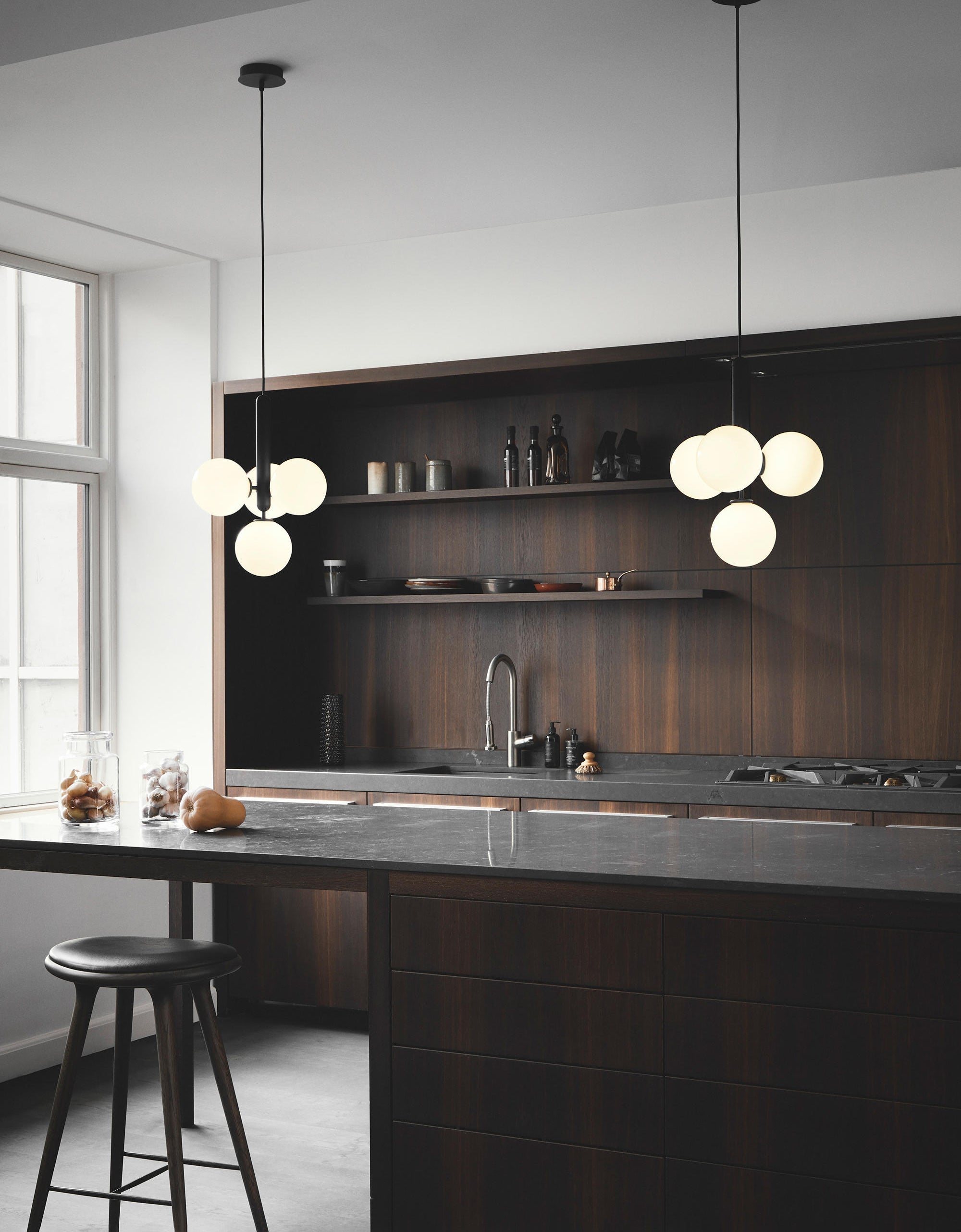 Aurelion Brass Industrial Pendant Light-Neutral Decor
