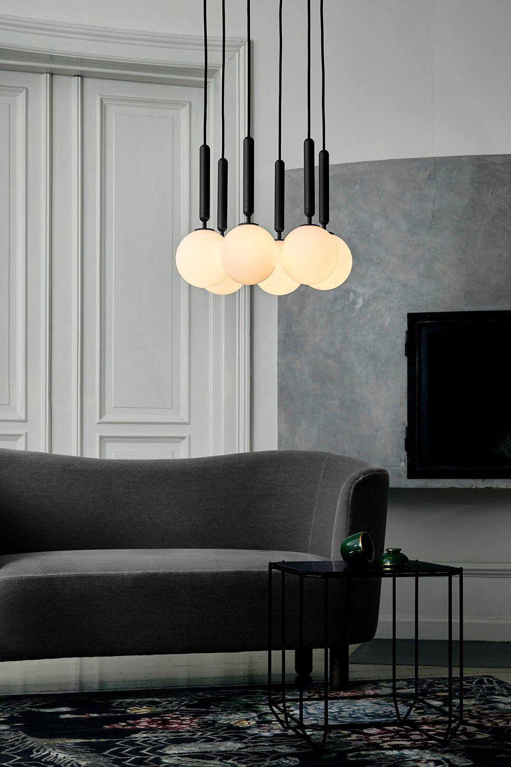 Larenol Glass Classic Industrial Pendant Light-Neutral Decor