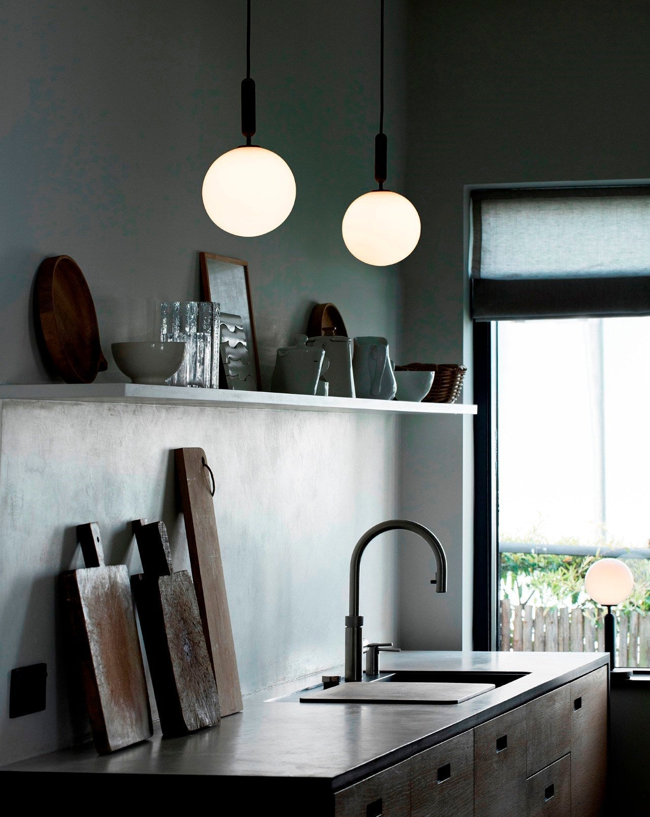 Azorila Modern Minimalist Swag Brass Glass Pendant Light-Neutral Decor